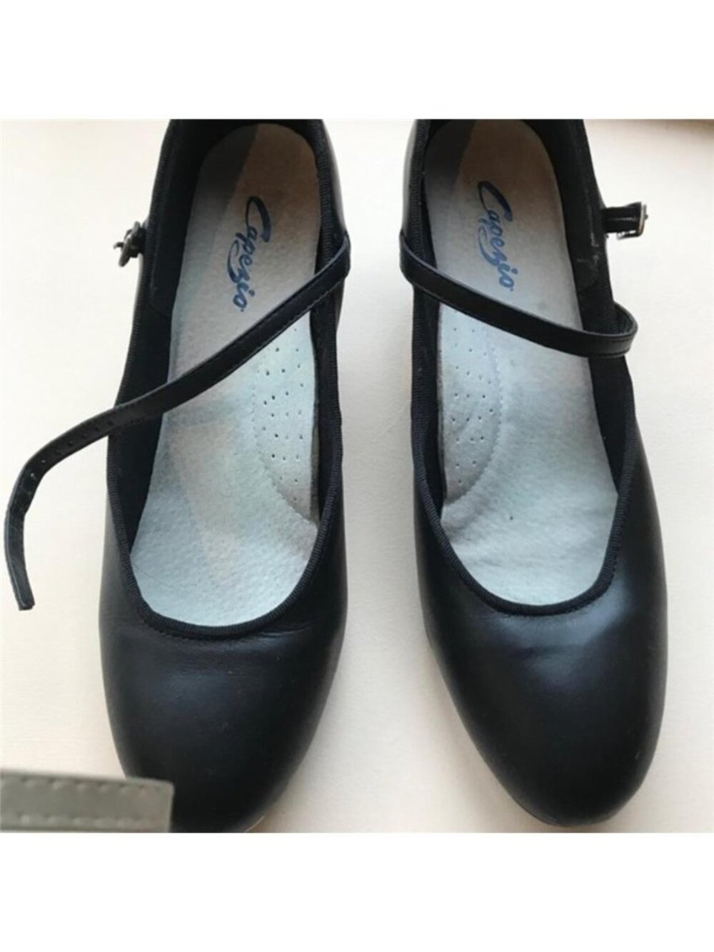 Women's Black step heels shoes